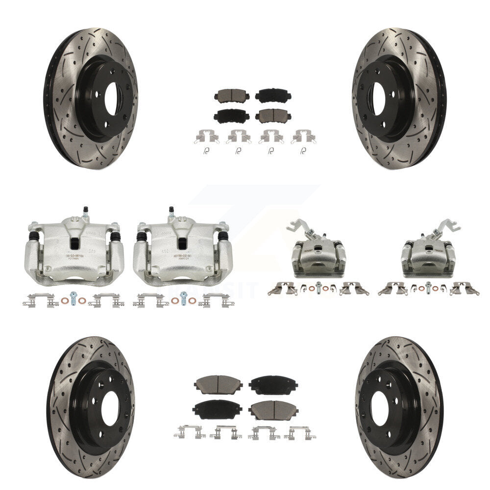 Transit Auto KCD-100283C Disc Brake Kit for 2016-2018 Mazda CX-3 - Front and Rear product image