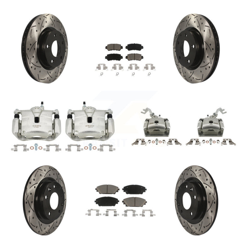 Transit Auto KCD-100283C Disc Brake Kit for 2016-2018 Mazda CX-3 - Front and Rear product image
