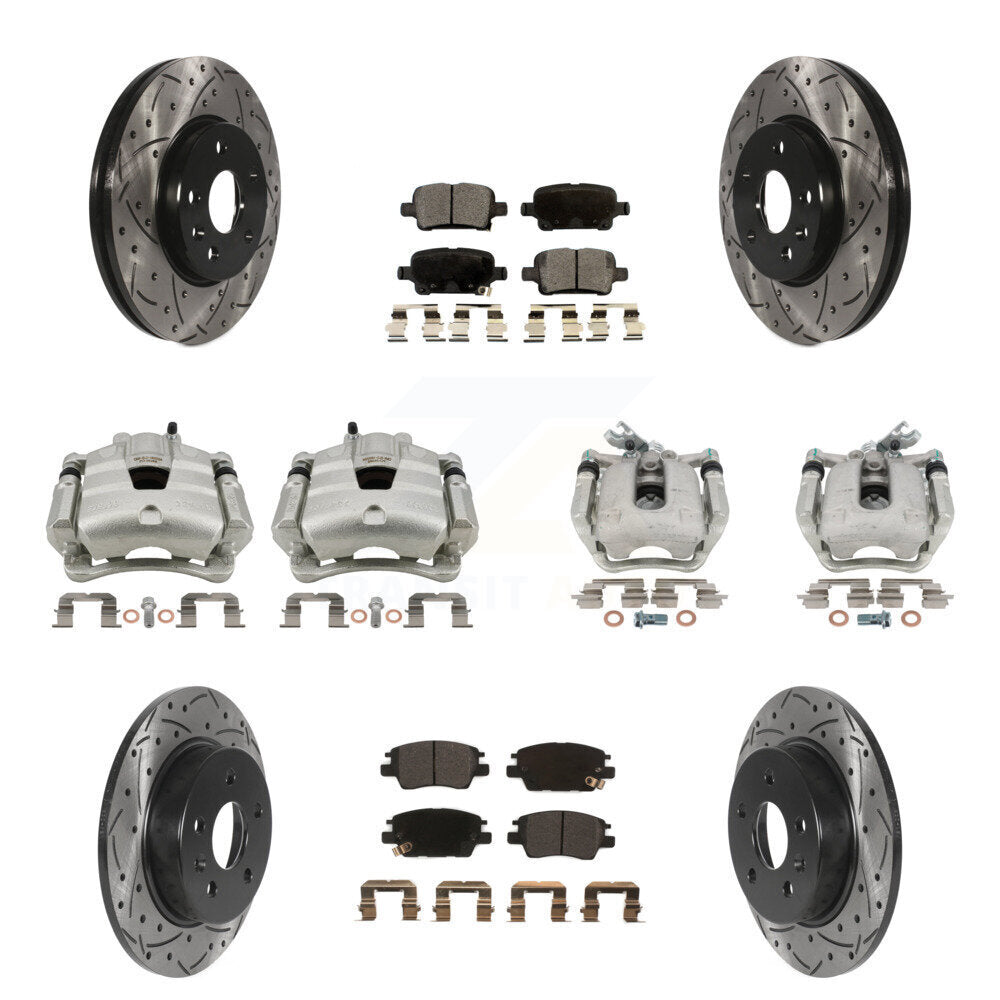 Transit Auto KCD-100283P Disc Brake Kit for 2017-2019 Chevrolet Cruze - Front and Rear product image