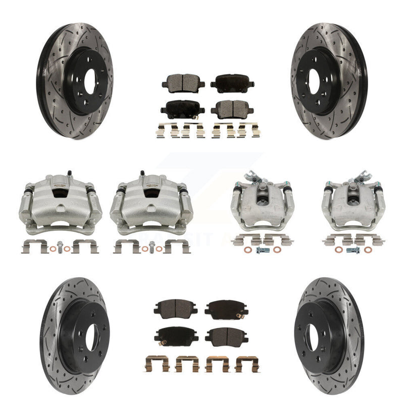 Transit Auto KCD-100283P Disc Brake Kit for 2017-2019 Chevrolet Cruze - Front and Rear product image