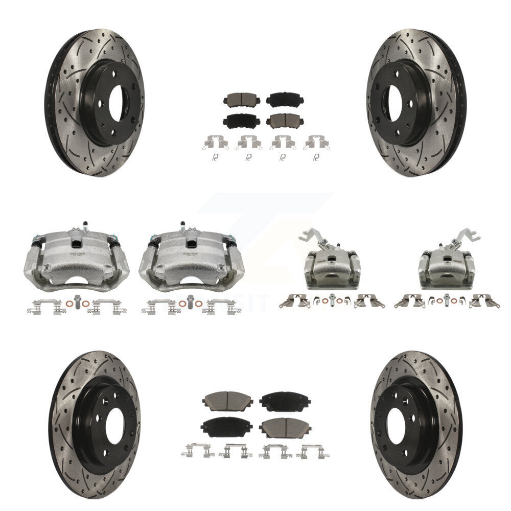 Transit Auto KCD-100284C Disc Brake Kit for 2016-2018 Mazda CX-3 - Front and Rear product image