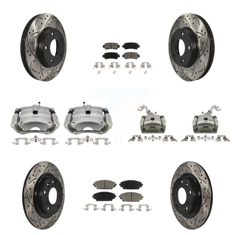 Transit Auto KCD-100284C Disc Brake Kit for 2016-2018 Mazda CX-3 - Front and Rear product image