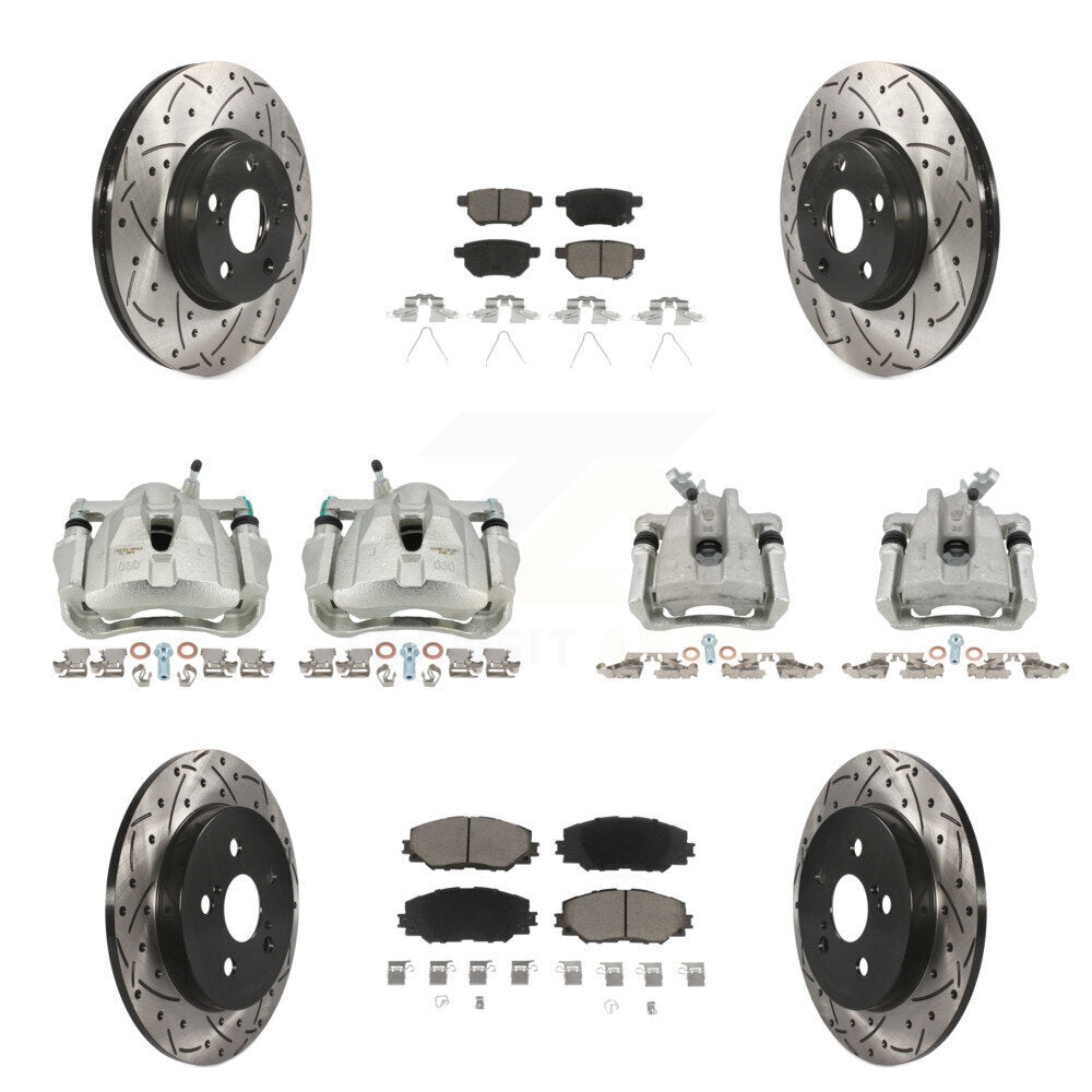 Transit Auto KCD-100286C Disc Brake Kit for 2009-2019 Toyota Corolla, Toyota Matrix, Pontiac Vibe - Front and Rear product image