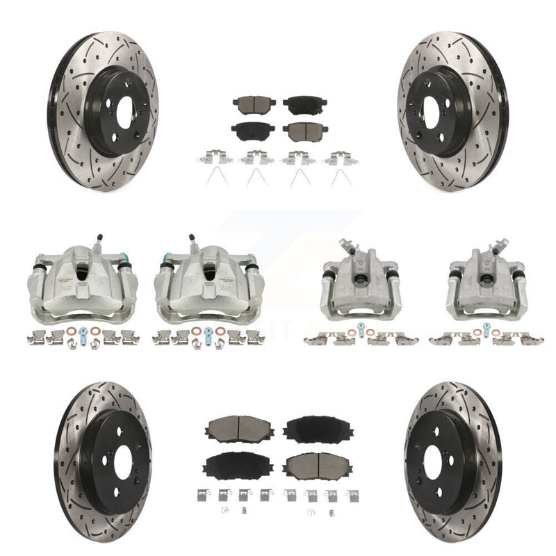 Transit Auto KCD-100286C Disc Brake Kit for 2009-2019 Toyota Corolla, Toyota Matrix, Pontiac Vibe - Front and Rear product image
