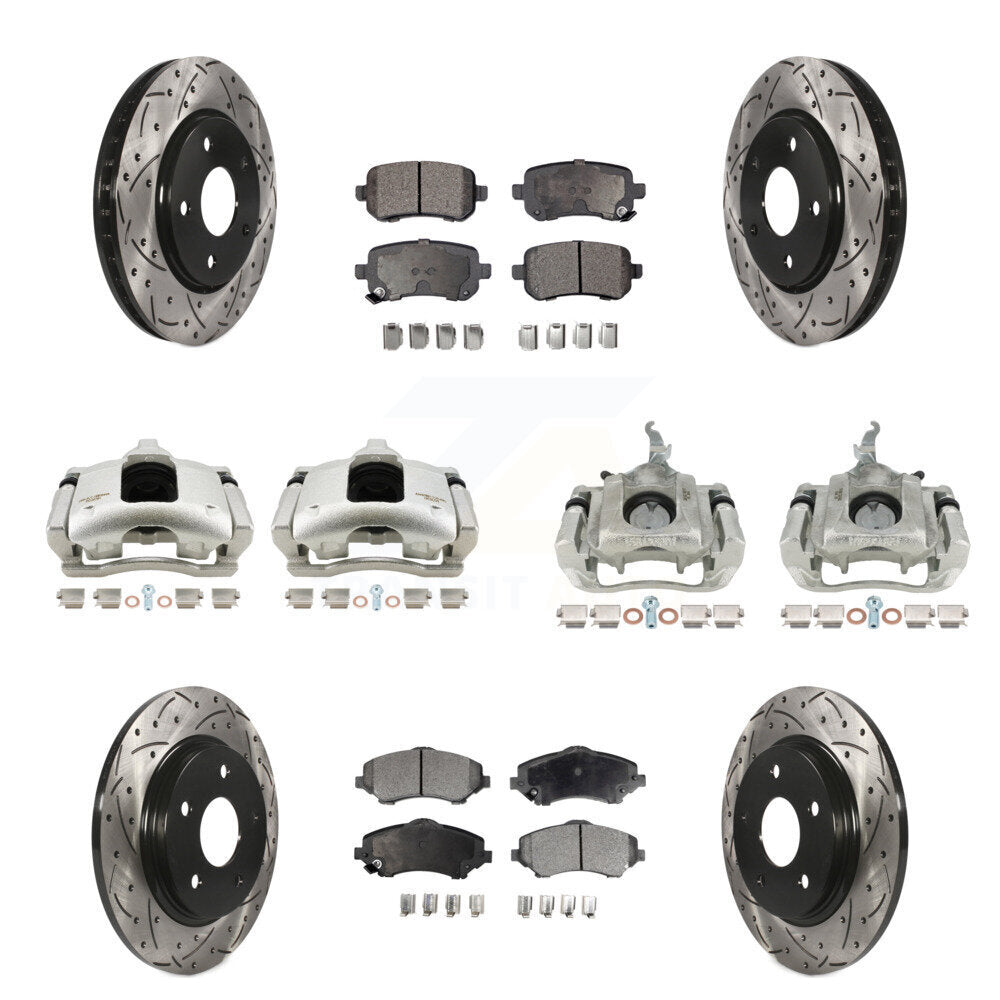 Transit Auto KCD-100286P Disc Brake Kit for 2009-2011 Dodge Journey - Front and Rear product image