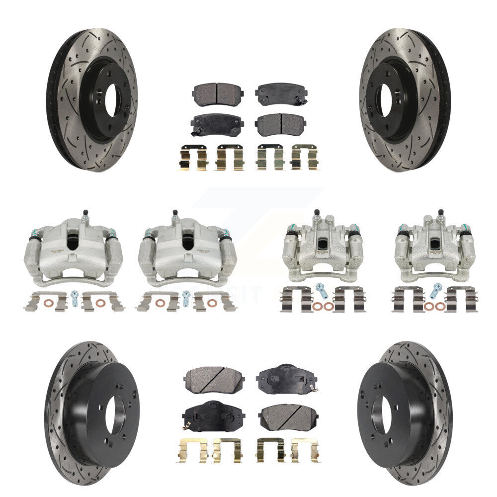 Transit Auto KCD-100287P Disc Brake Kit for 2010-2016 Kia Sportage, Hyundai Tucson - Front and Rear product image