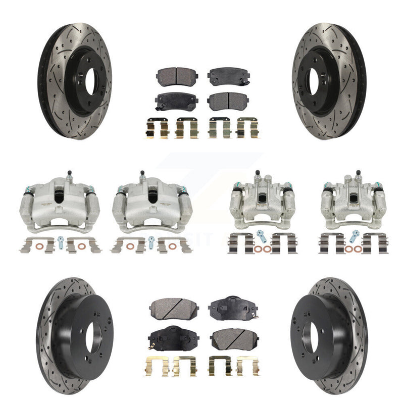 Transit Auto KCD-100287P Disc Brake Kit for 2010-2016 Kia Sportage, Hyundai Tucson - Front and Rear product image