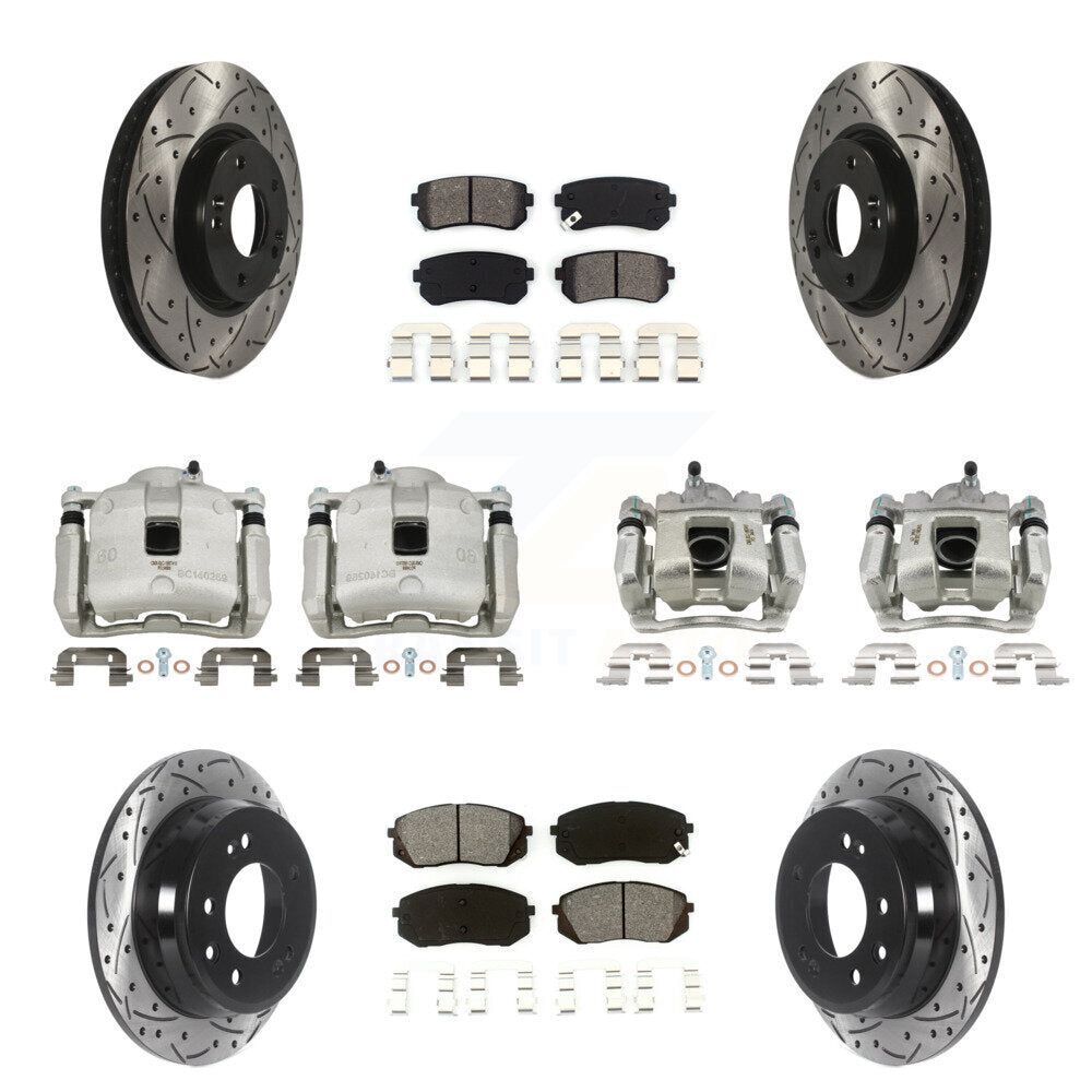 Transit Auto KCD-100287S Disc Brake Kit for 2016 Kia Sportage - Front and Rear product image