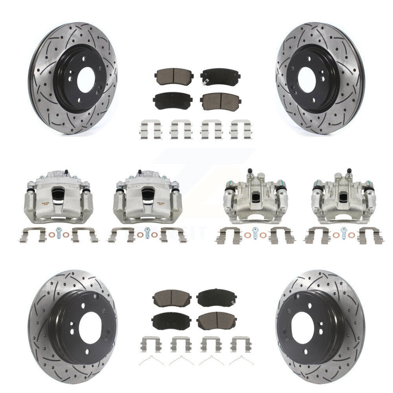 Transit Auto KCD-100288C Disc Brake Kit for 2016 Hyundai Sonata - Front and Rear product image