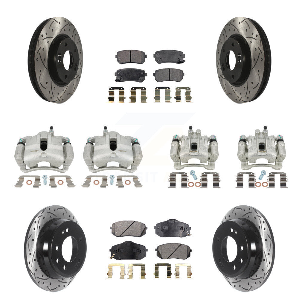 Transit Auto KCD-100288P Disc Brake Kit for 2012-2016 Kia Sportage, Hyundai Tucson - Front and Rear product image