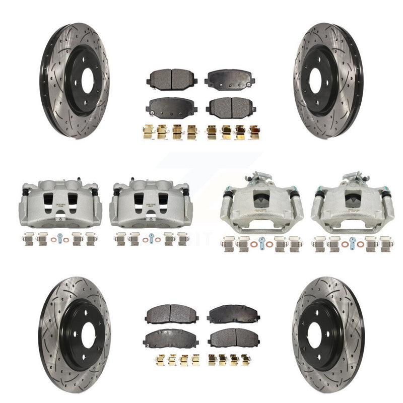 Transit Auto KCD-100288T Disc Brake Kit for 2019-2020 Dodge Grand Caravan - Front and Rear product image