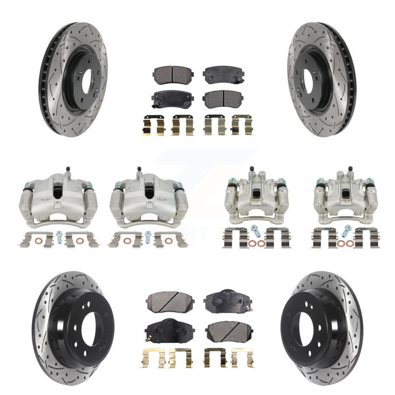 Transit Auto KCD-100289P Disc Brake Kit for 2015 Hyundai Tucson - Front and Rear product image