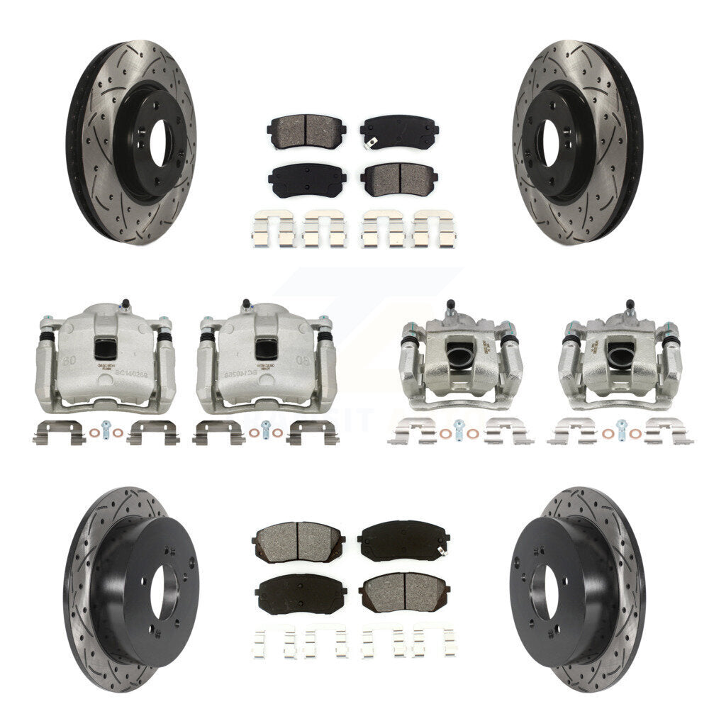 Transit Auto KCD-100289S Disc Brake Kit for 2016 Kia Sportage - Front and Rear product image