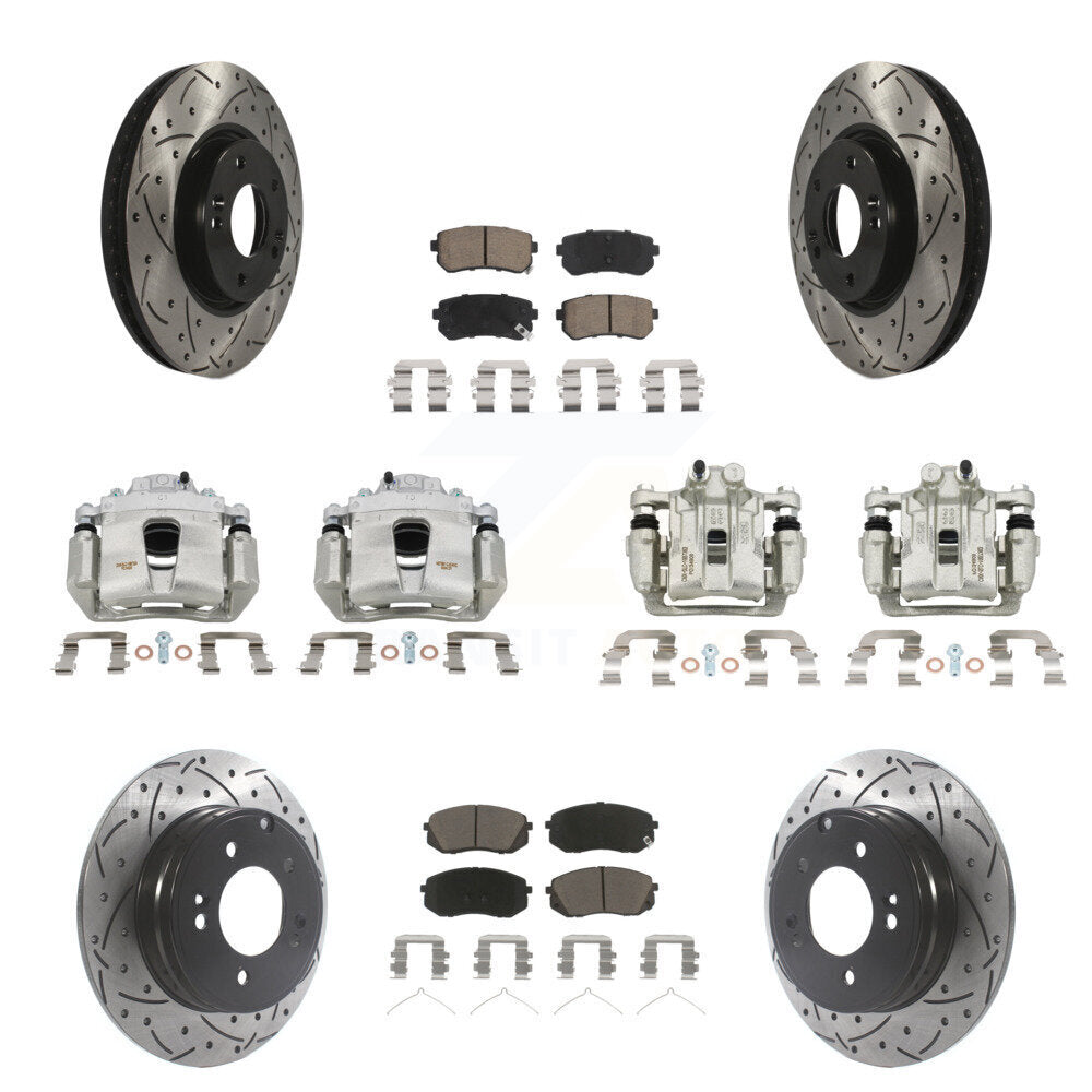 Transit Auto KCD-100290C Disc Brake Kit for 2016 Hyundai Sonata - Front and Rear product image