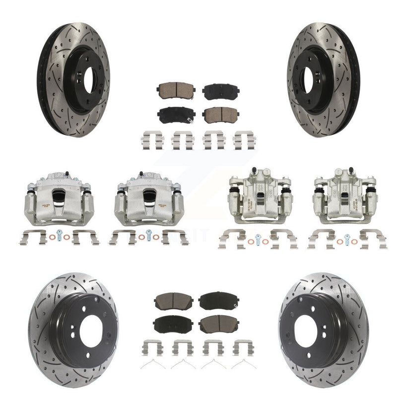 Transit Auto KCD-100290C Disc Brake Kit for 2016 Hyundai Sonata - Front and Rear product image