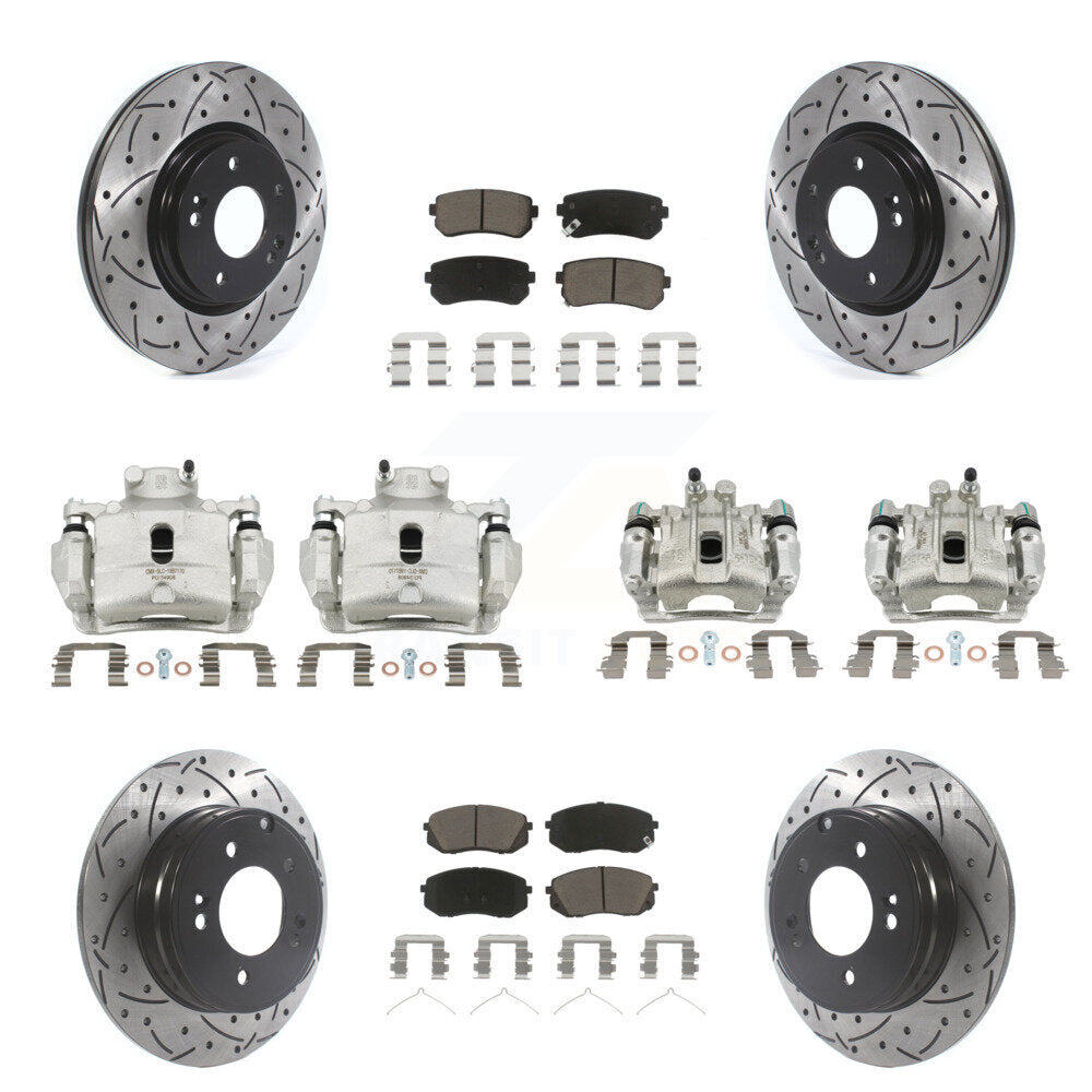 Transit Auto KCD-100291C Disc Brake Kit for 2016 Hyundai Sonata - Front and Rear product image