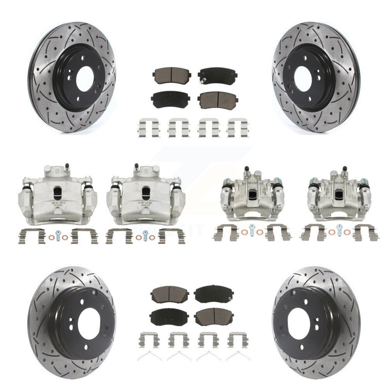 Transit Auto KCD-100291C Disc Brake Kit for 2016 Hyundai Sonata - Front and Rear product image