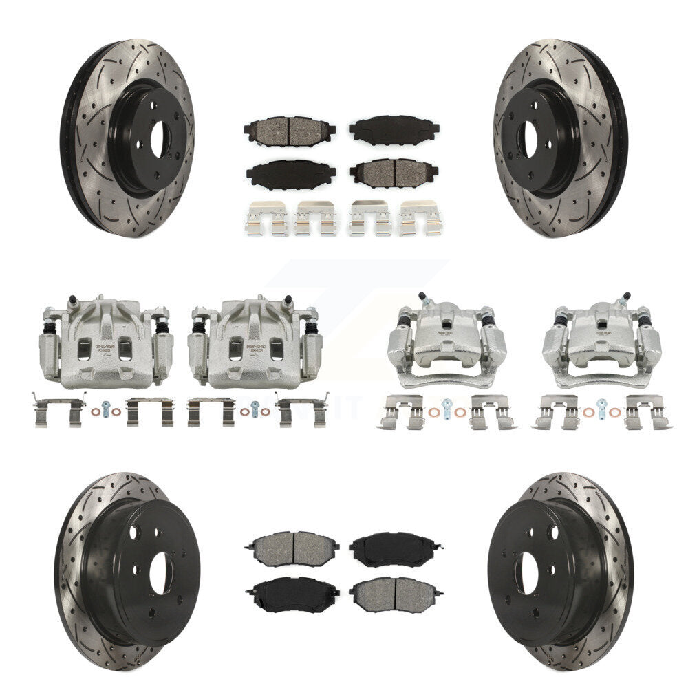 Transit Auto KCD-100291S Disc Brake Kit for 2015-2016 Subaru WRX - Front and Rear product image