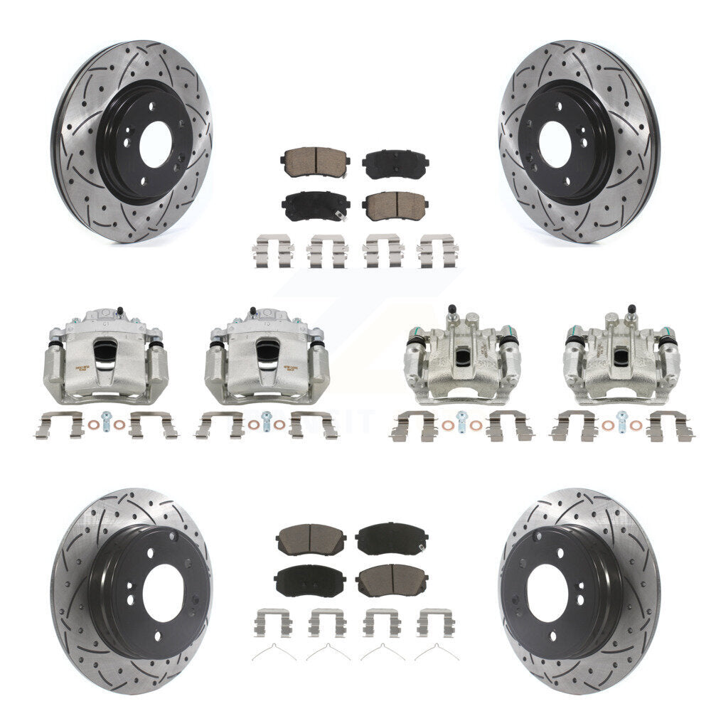 Transit Auto KCD-100292C Disc Brake Kit for 2016-2019 Kia Optima - Front and Rear product image