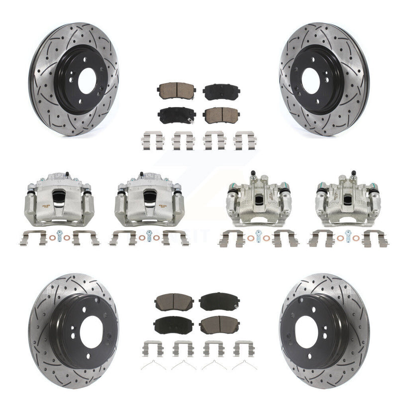 Transit Auto KCD-100292C Disc Brake Kit for 2016-2019 Kia Optima - Front and Rear product image