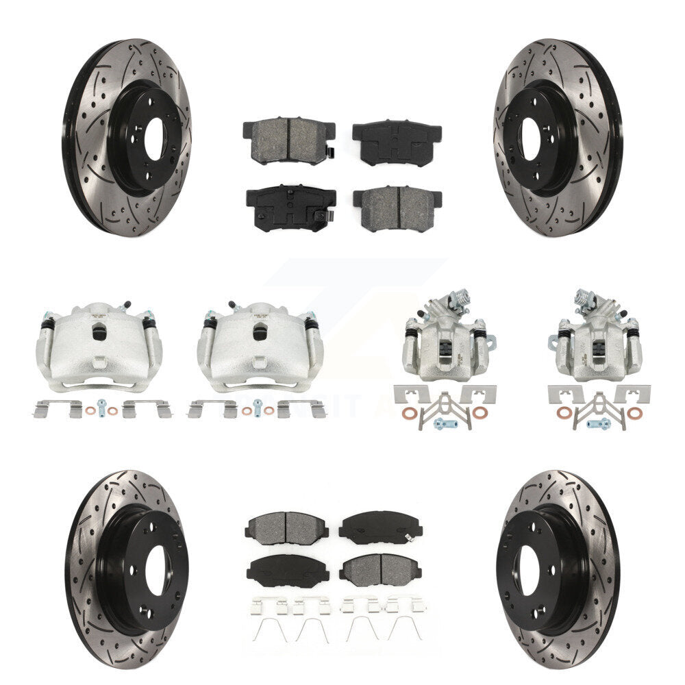 Transit Auto KCD-100292S Disc Brake Kit for 2012-2015 Acura ILX, Honda Civic - Front and Rear product image