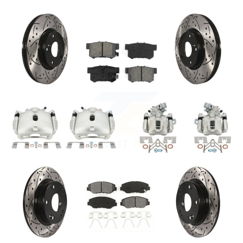 Transit Auto KCD-100292S Disc Brake Kit for 2012-2015 Acura ILX, Honda Civic - Front and Rear product image