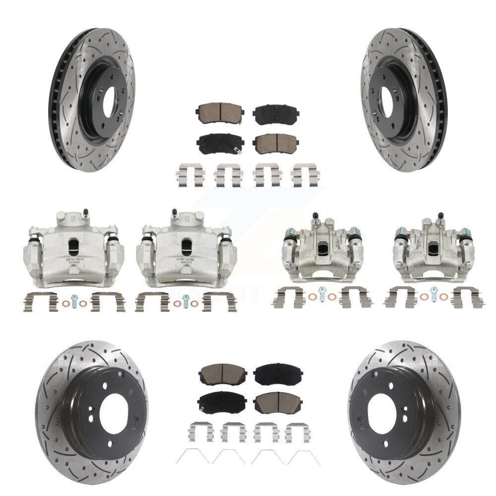 Transit Auto KCD-100293C Disc Brake Kit for 2016-2019 Kia Optima - Front and Rear product image