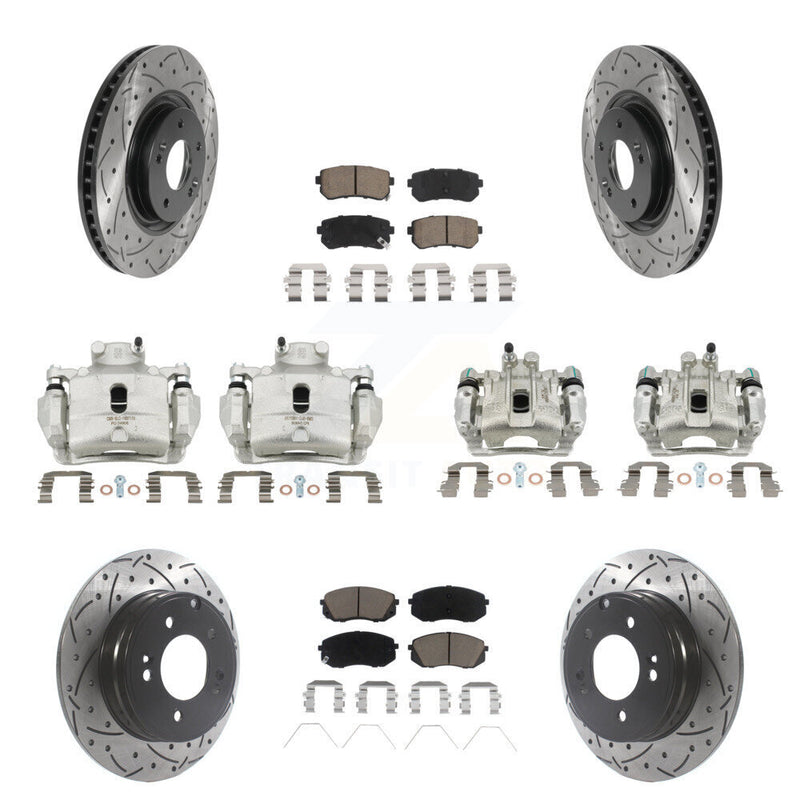 Transit Auto KCD-100293C Disc Brake Kit for 2016-2019 Kia Optima - Front and Rear product image