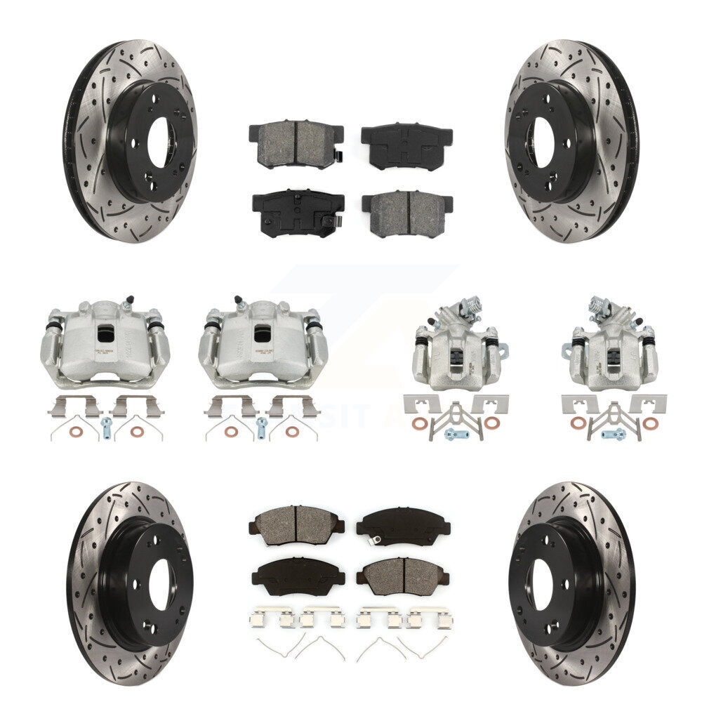 Transit Auto KCD-100293S Disc Brake Kit for 2013-2015 Acura ILX - Front and Rear product image