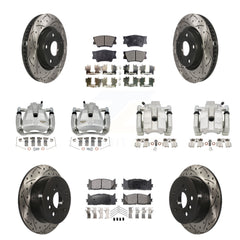Transit Auto KCD-100293T Disc Brake Kit for 2012-2018 Lexus ES300h, Lexus ES350, Toyota Avalon & more - Front and Rear product image