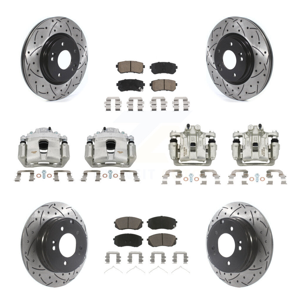 Transit Auto KCD-100294C Disc Brake Kit for 2017-2019 Kia Optima - Front and Rear product image