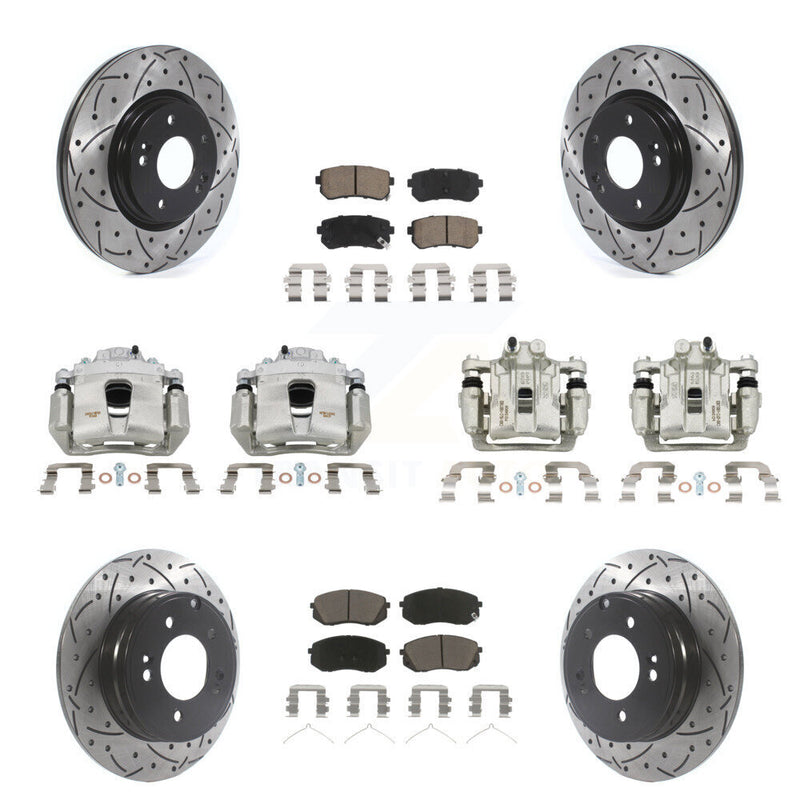 Transit Auto KCD-100294C Disc Brake Kit for 2017-2019 Kia Optima - Front and Rear product image