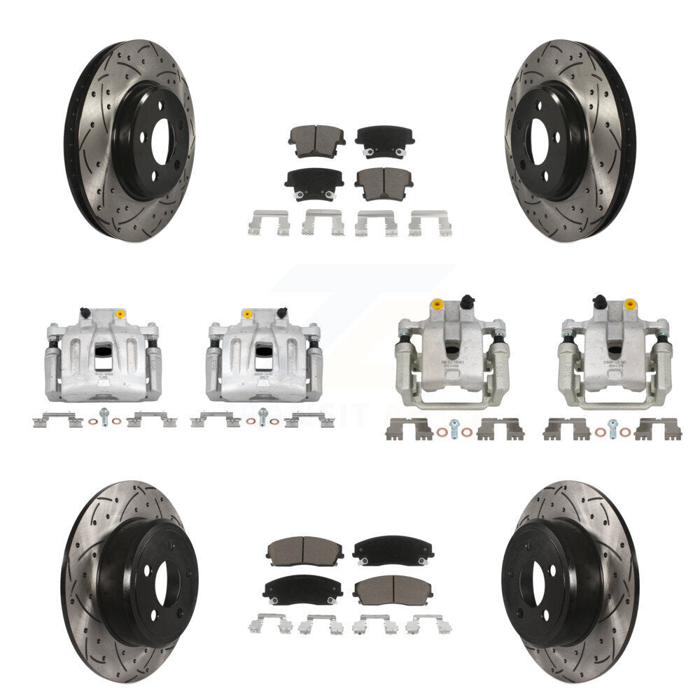 Transit Auto KCD-100295C Disc Brake Kit for 2012-2018 Chrysler 300, Dodge Charger - Front and Rear product image