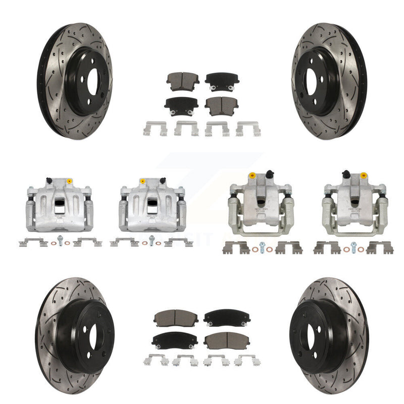 Transit Auto KCD-100295C Disc Brake Kit for 2012-2018 Chrysler 300, Dodge Charger - Front and Rear product image