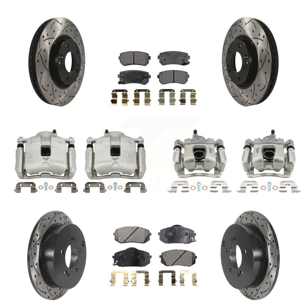 Transit Auto KCD-100296P Disc Brake Kit for 2016 Kia Sportage - Front and Rear product image