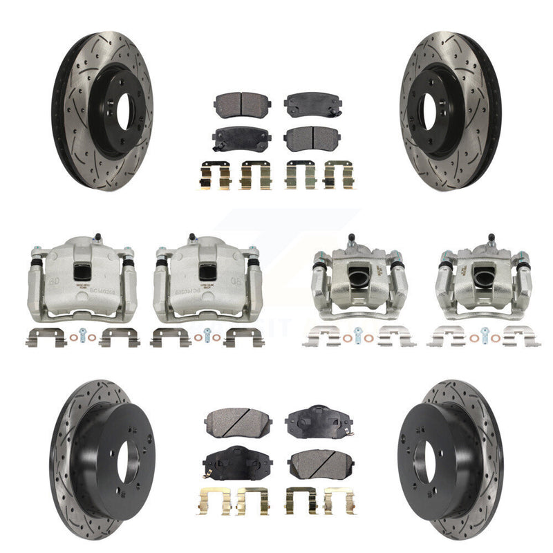 Transit Auto KCD-100296P Disc Brake Kit for 2016 Kia Sportage - Front and Rear product image