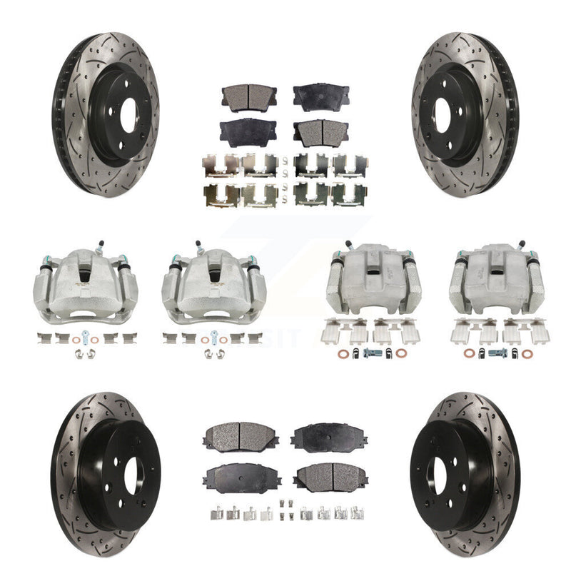 Transit Auto KCD-100296T Disc Brake Kit for 2012-2018 Toyota RAV4 - Front and Rear product image