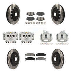 Transit Auto KCD-100298S Disc Brake Kit for 2013-2019 Ford Taurus, Ford Explorer, Ford Special Service Police Sedan & more - Front and Rear product image