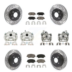Transit Auto KCD-100299C Disc Brake Kit for 2012-2016 Hyundai Accent - Front and Rear product image