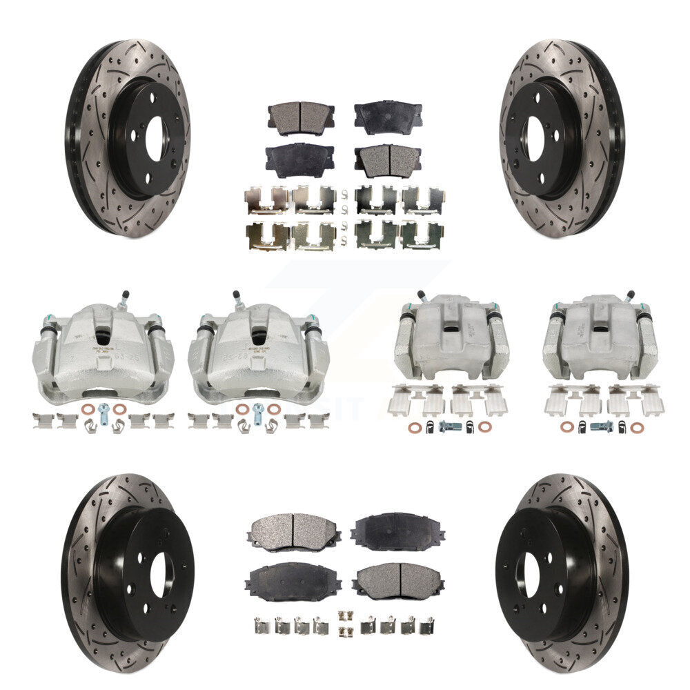 Transit Auto KCD-100299T Disc Brake Kit for 2013-2018 Toyota RAV4 - Front and Rear product image