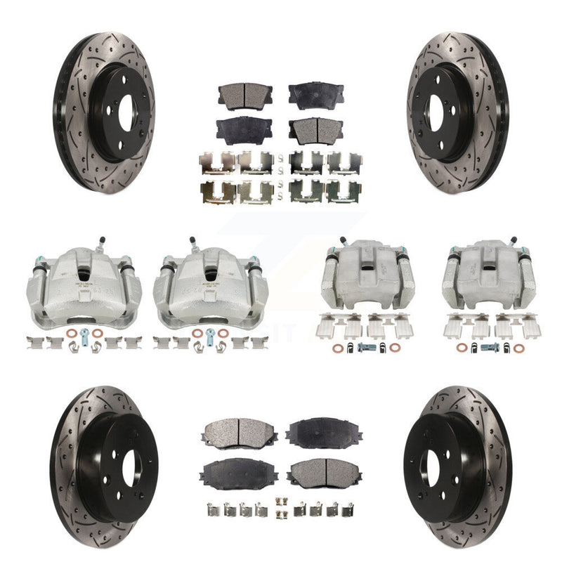 Transit Auto KCD-100299T Disc Brake Kit for 2013-2018 Toyota RAV4 - Front and Rear product image