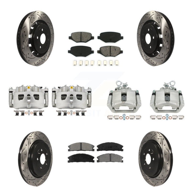 Transit Auto KCD-100300S Disc Brake Kit for 2013-2019 Ford Taurus, Ford Explorer, Lincoln MKS & more - Front and Rear product image