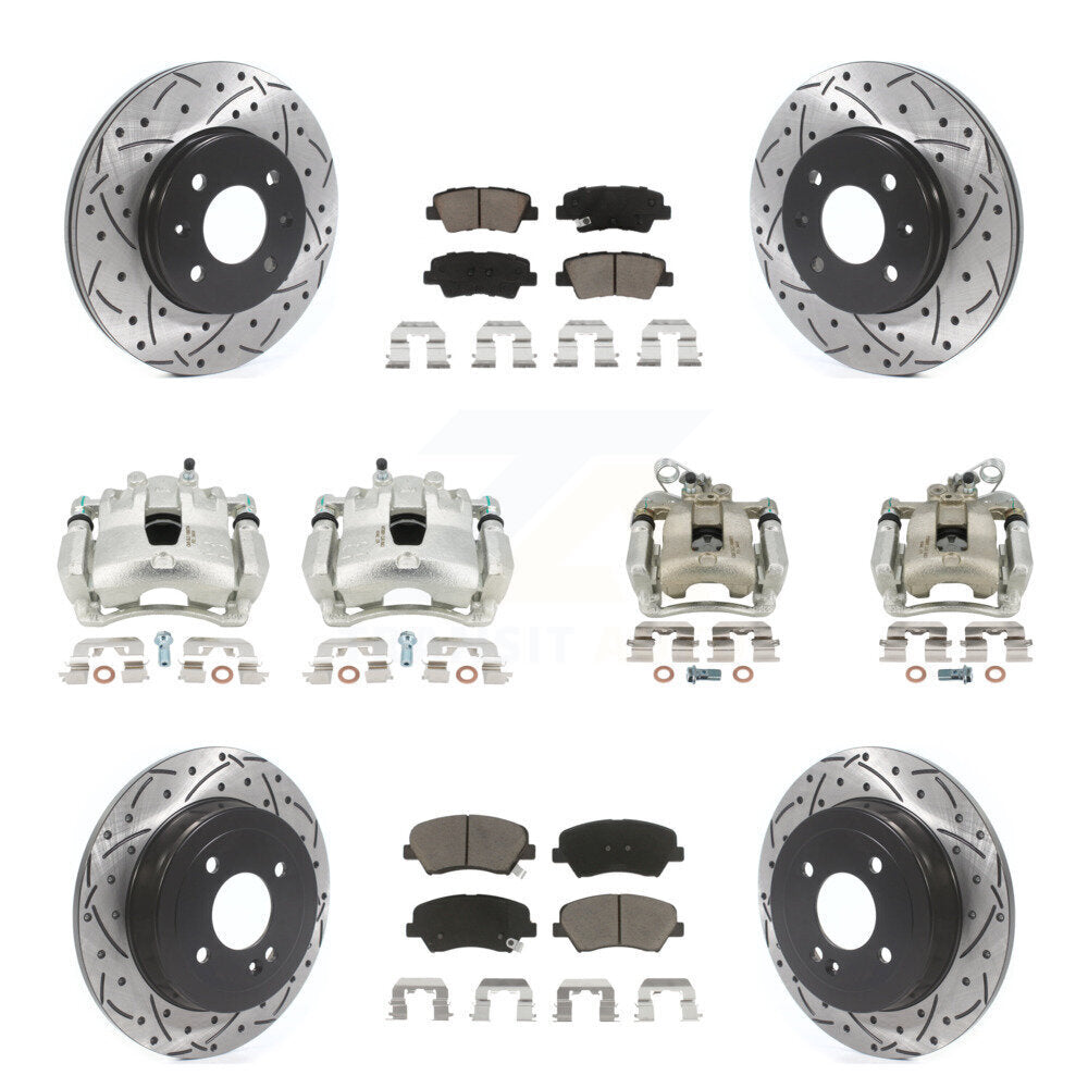 Transit Auto KCD-100301C Disc Brake Kit for 2012-2016 Kia Rio - Front and Rear product image