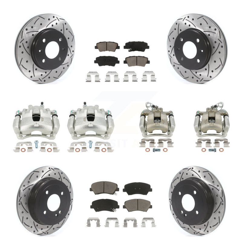 Transit Auto KCD-100301C Disc Brake Kit for 2012-2016 Kia Rio - Front and Rear product image