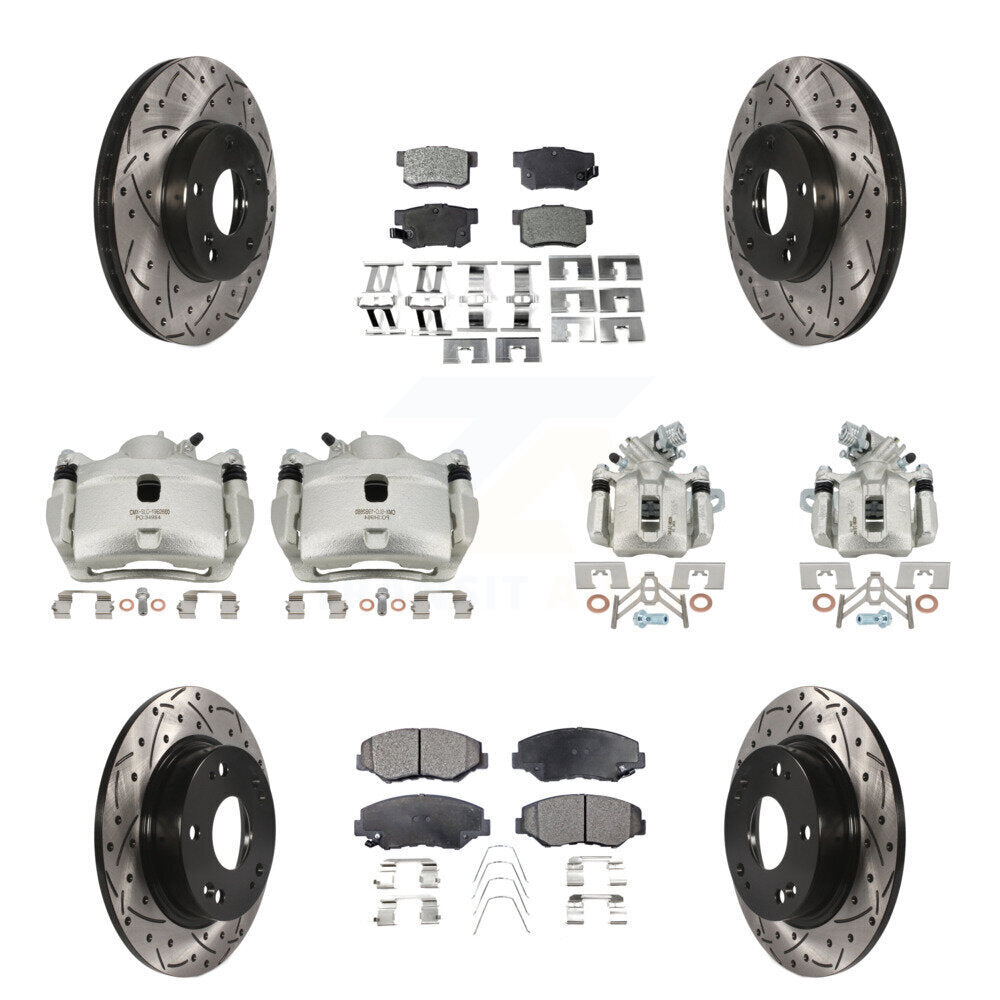 Transit Auto KCD-100301P Disc Brake Kit for 2013-2015 Honda Civic, Acura ILX - Front and Rear product image