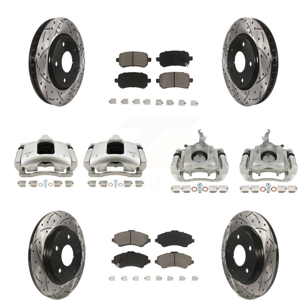 Transit Auto KCD-100302C Disc Brake Kit for 2009-2011 Dodge Journey - Front and Rear product image
