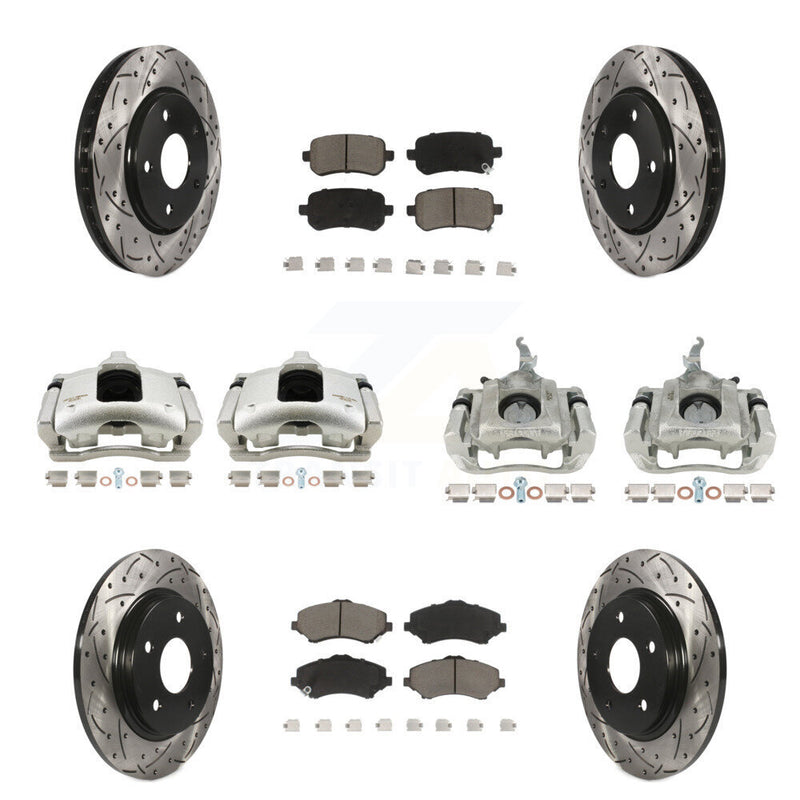 Transit Auto KCD-100302C Disc Brake Kit for 2009-2011 Dodge Journey - Front and Rear product image