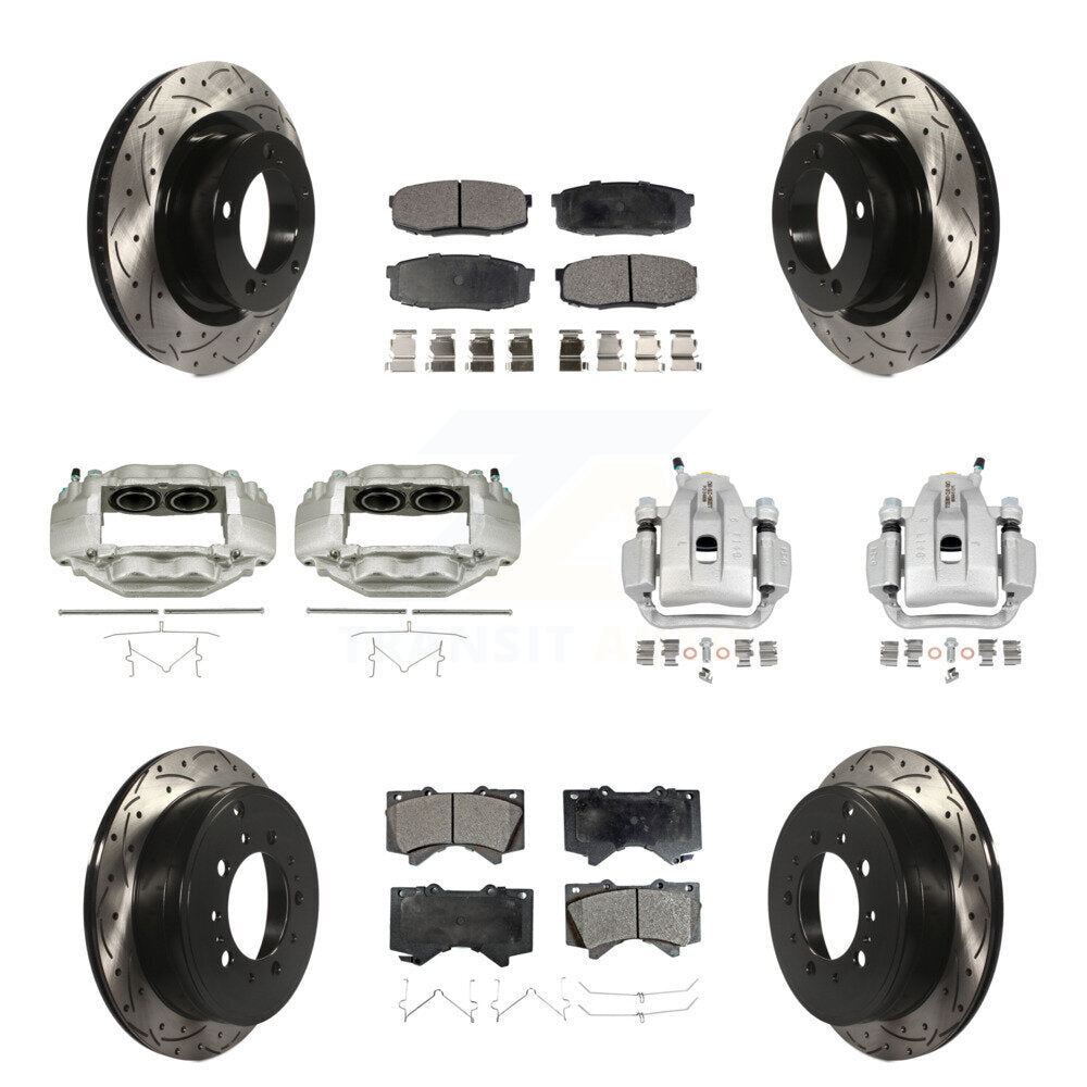 Transit Auto KCD-100302T Disc Brake Kit for 2007-2016 Toyota Sequoia, Toyota Tundra - Front and Rear product image