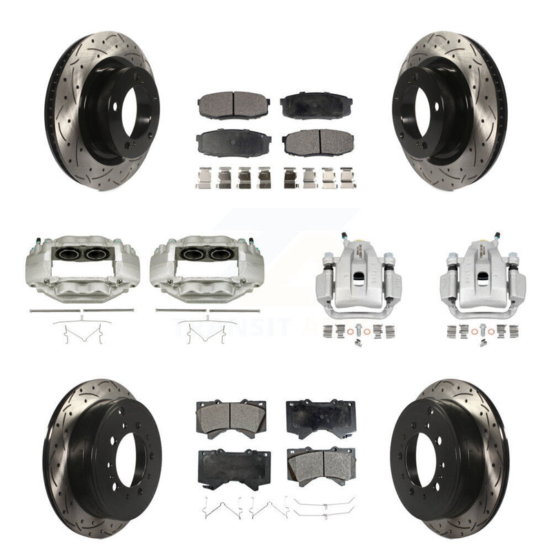 Transit Auto KCD-100302T Disc Brake Kit for 2007-2016 Toyota Sequoia, Toyota Tundra - Front and Rear product image