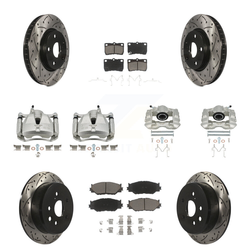 Transit Auto KCD-100303C Disc Brake Kit for 2006-2009 Lexus IS250 - Front and Rear product image
